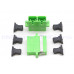 AD-2SFA-2SFA-SM 2SC/APC轉2SC/APC耦合器+雙耳 雙母對接頭+雙工+雙耳 SC雙工雙接頭 雙接頭 SC SC 双母對接頭 單模 雙芯 光纖適配器 双工法蘭 耦合器